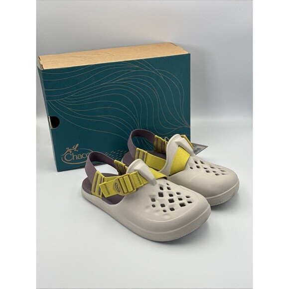 Women’s Chacos Clogs Size 6 Moonbeam Cream Yellow Adjustable Strap Water Shoes - Picture 2 of 9